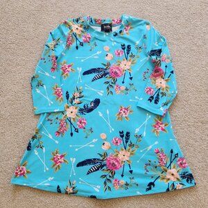 🌸 By & By Blue Tunic Dress 🌸 Girls Size Medium (10/12)